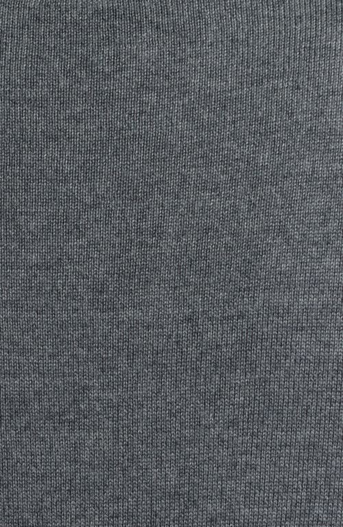 Nordstrom Washable Merino Wool Quarter Zip Sweater In Gray