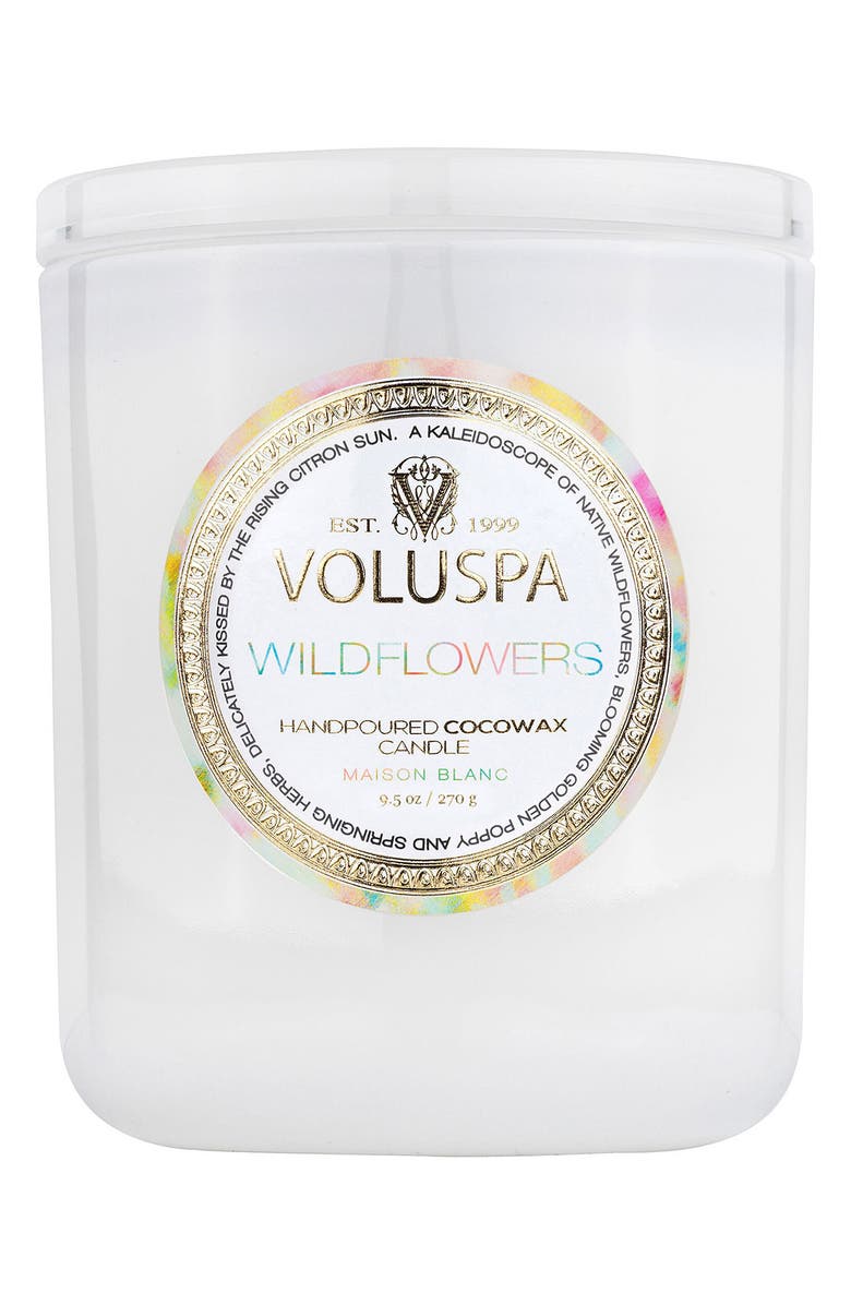 Voluspa Wildflowers Boxed Classic Candle, Alternate, color, Wildflowers