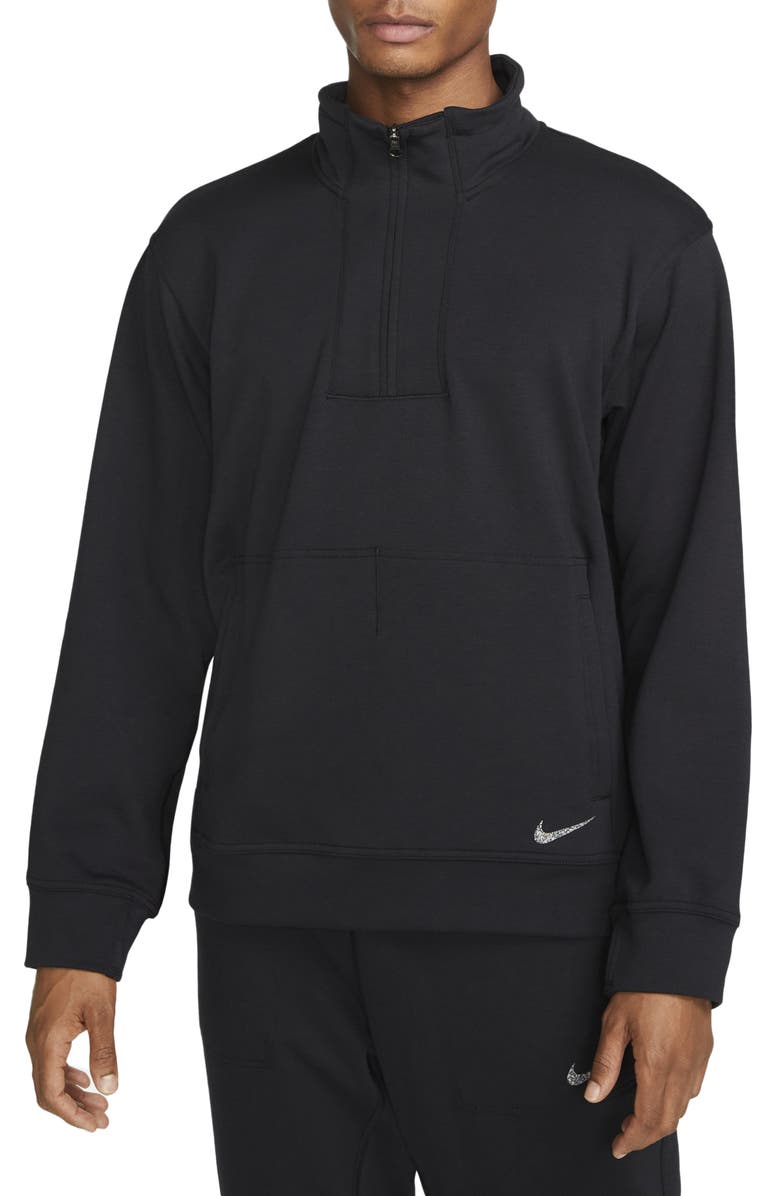 Nike Dri-FIT Yoga Restore Quarter Zip Hoodie, Main, color, 