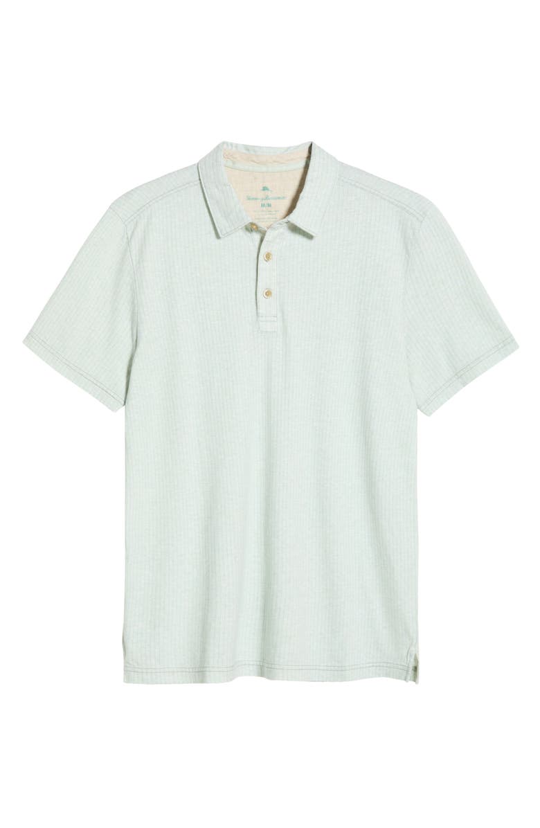 Tommy Bahama Luzia Beach Stripe Cotton Polo, Alternate, color, Light Rosemary Heather