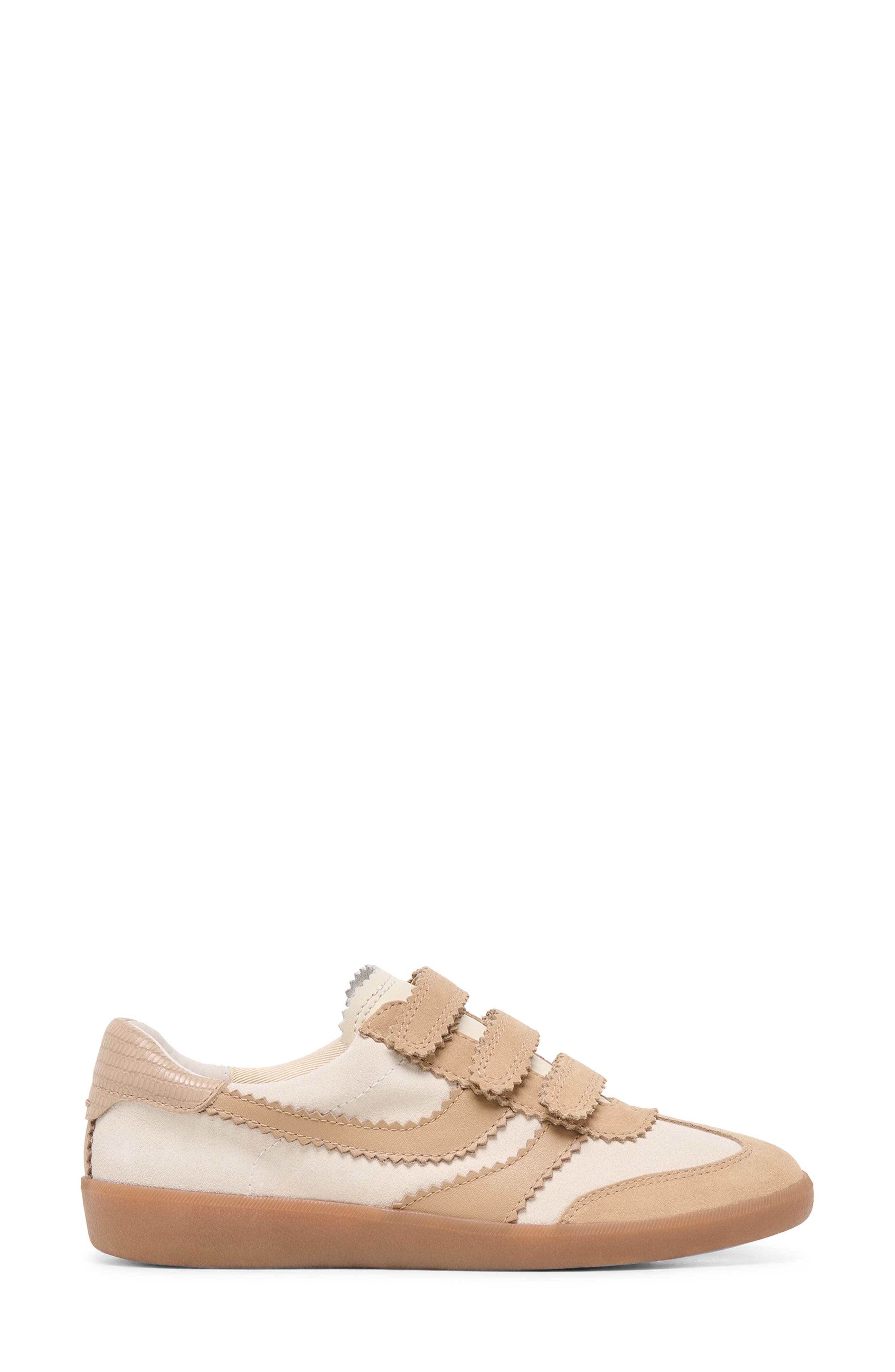 Merit Leather Velcro Sneaker, Alternate, color, CAMEL SUEDE