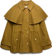 M&S Waisted Collared Cape Coat