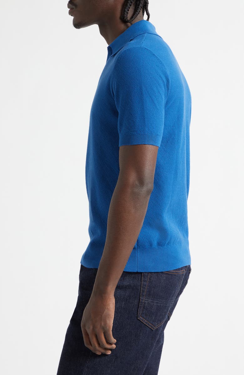 Boglioli Garment Dyed Cotton Polo, Alternate, color, Royal Blue