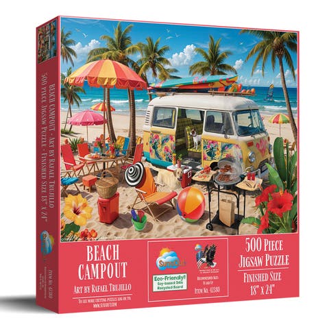Beach Campout 500 piece Jigsaw Puzzle for Adults