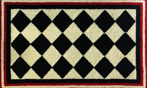 R16 Home Harlequin Checkered Doormat
