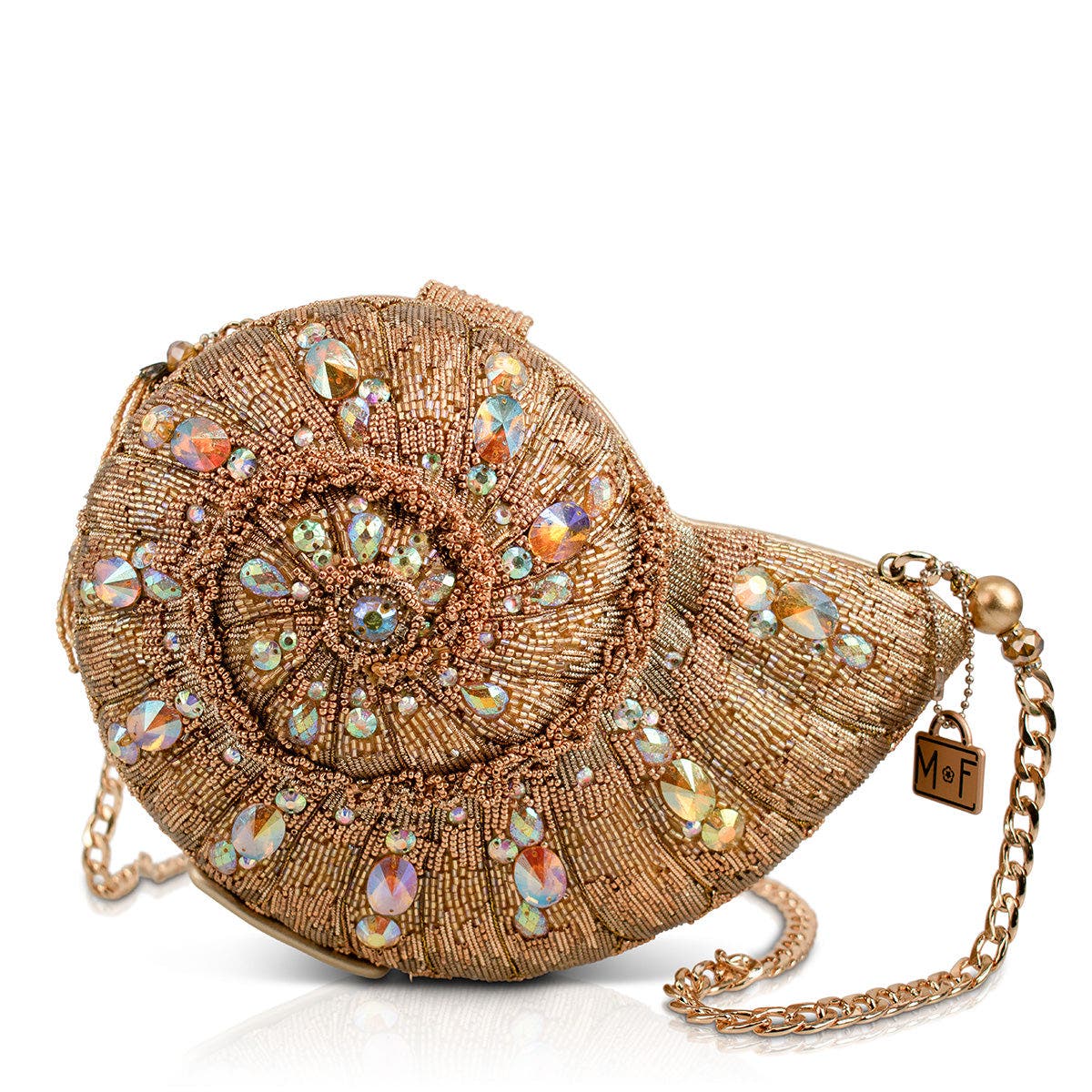 Mary Frances Accessories Gold Coast Crossbody Handbag, Main, color, Gold