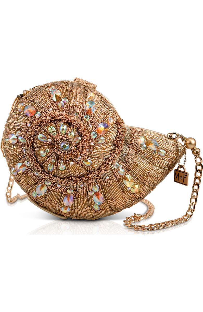 Mary Frances Accessories Gold Coast Crossbody Handbag, Main, color, Gold