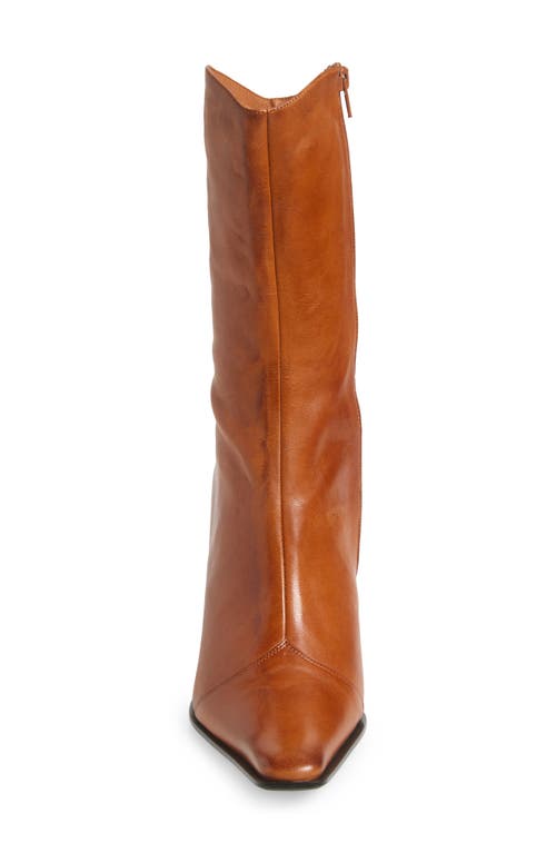Jeffrey Campbell Be Bold Western Boot In Tan Distressed