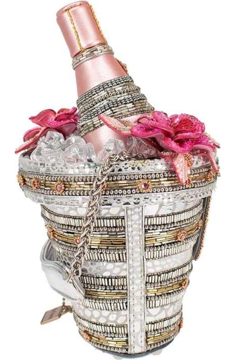 Mary Frances Accessories Champagne on Ice Top Handle Handbag, Alternate, color,