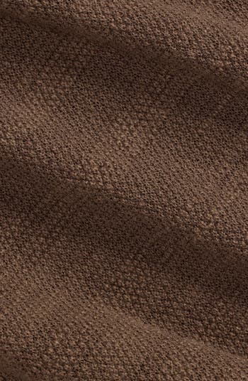 Textured Short Sleeve Cotton & Linen Button-Up Shirt
