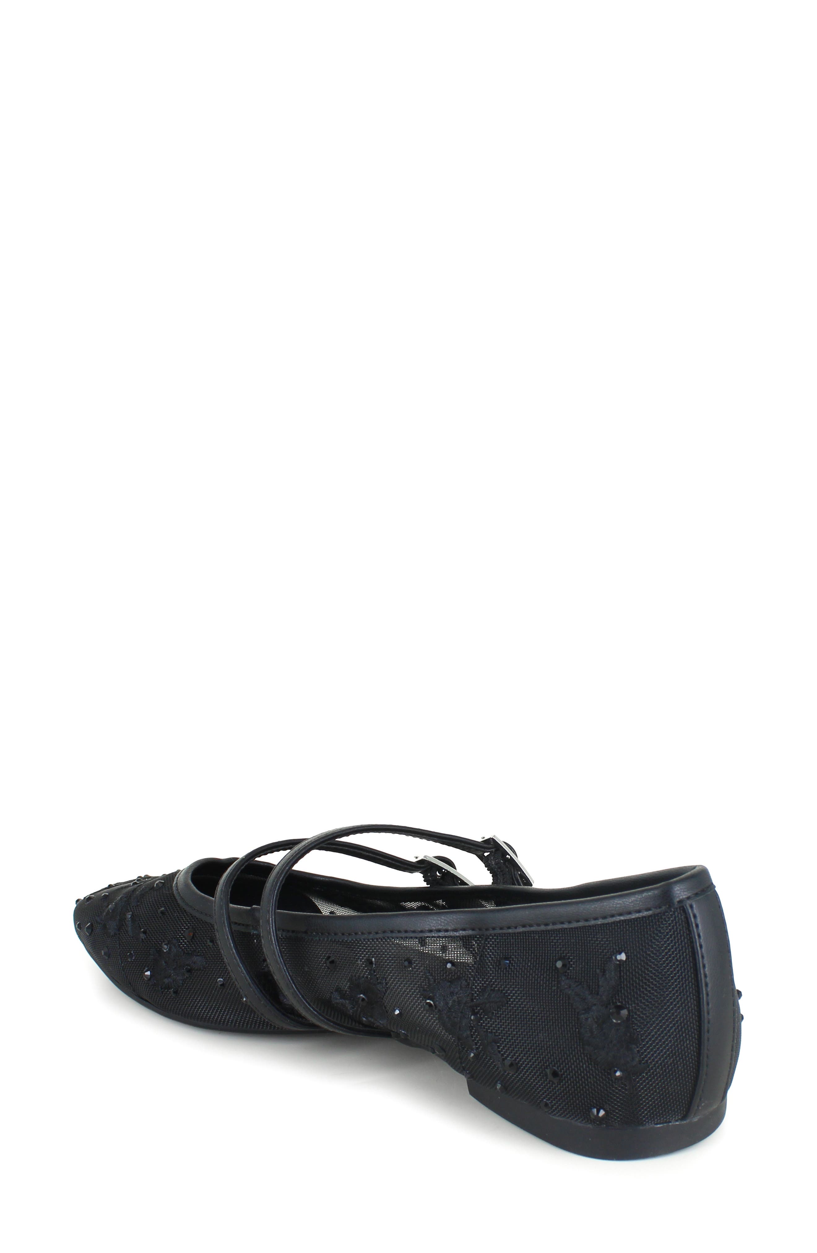 Reaction Kenneth Cole Malibu Nites Mary Jane Flat, Alternate, color, Black Mesh