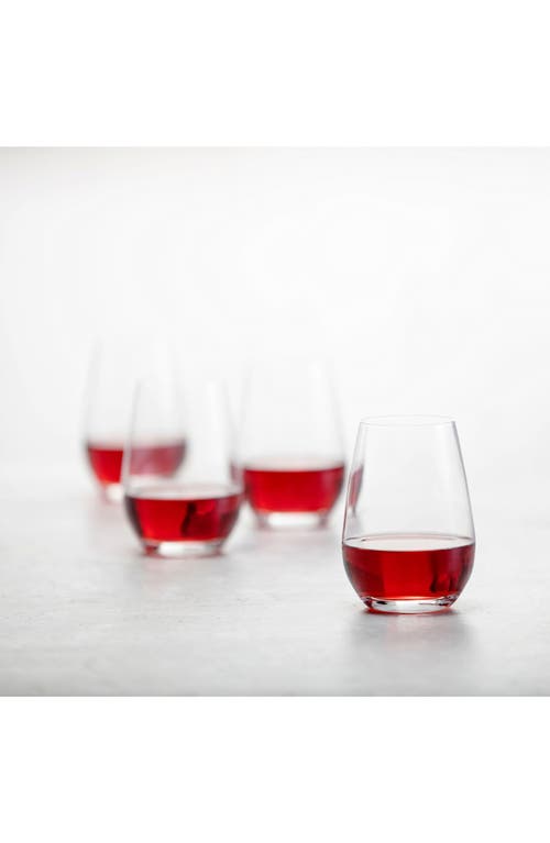 Fortessa Schott Zwiesel Forte Set Of 6 Stemless Wine Glasses In Clear