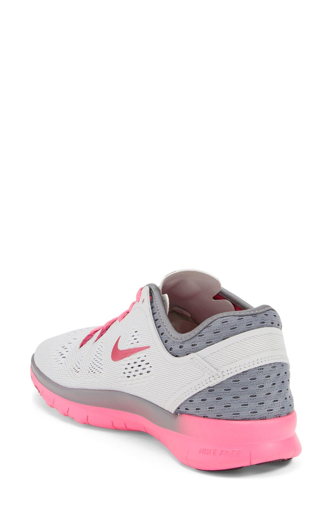 'Free 5.0 TR Fit 5 Breathe' Training Shoe, Alternate, color, GREY/ PINK POW
