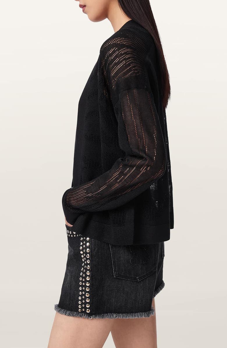 AllSaints Misha Crop Cardigan, Alternate, color, 