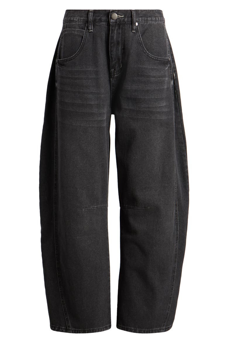 Wide Leg Jeans, Alternate, color, BLACK