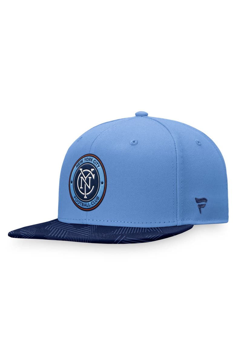 FANATICS Men's Fanatics Branded Sky Blue New York City FC Iconic Defender Snapback Hat, Main, color, 