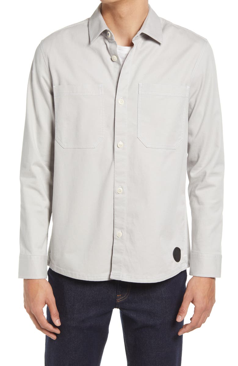 Ted Baker London Leytun Cotton Twill Shacket, Alternate, color, 