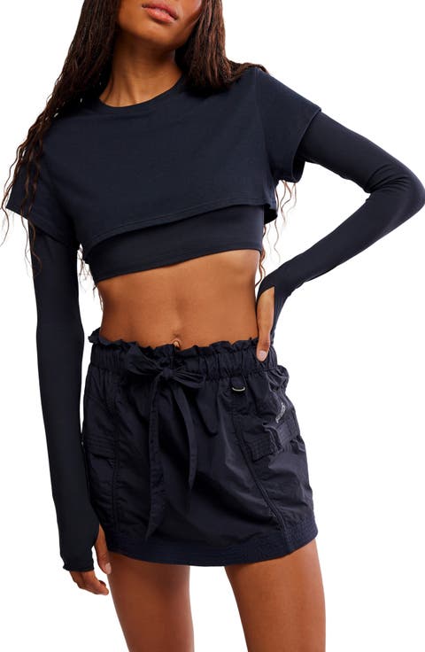 Double Double Layer Crop Top