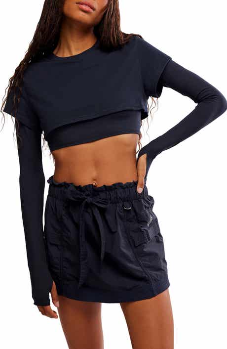 Free People Double Double Layer Crop Top
