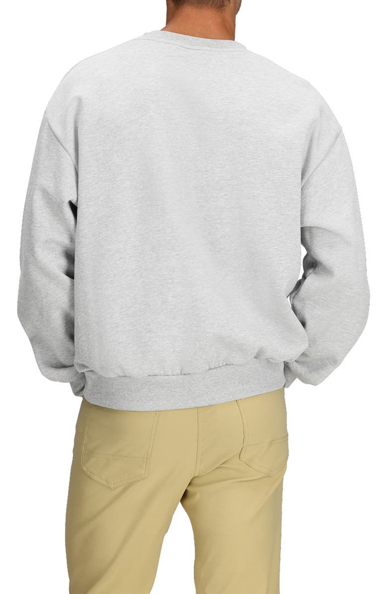 The North Face Evolution Simple Dome Oversize Crewneck Sweatshirt, Alternate, color, Tnf Pale Grey Heather