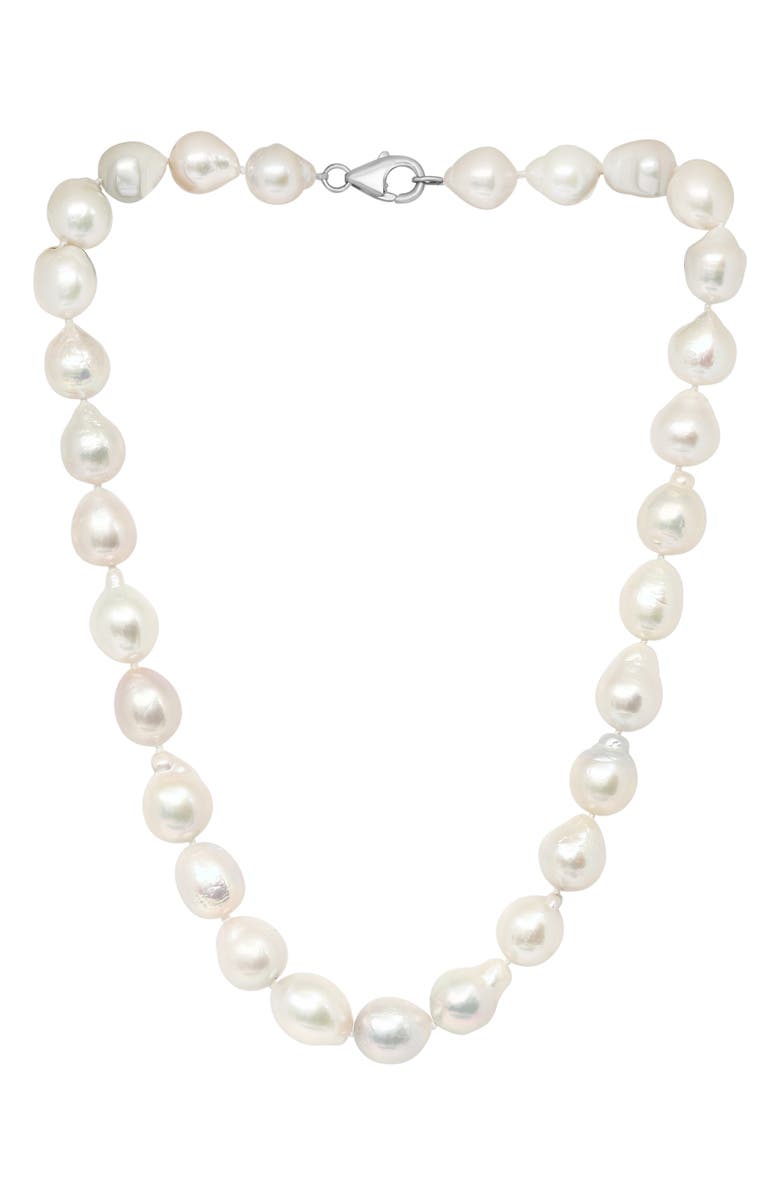 EFFY Freshwater Pearl Strand Necklace, Main, color, White Gold