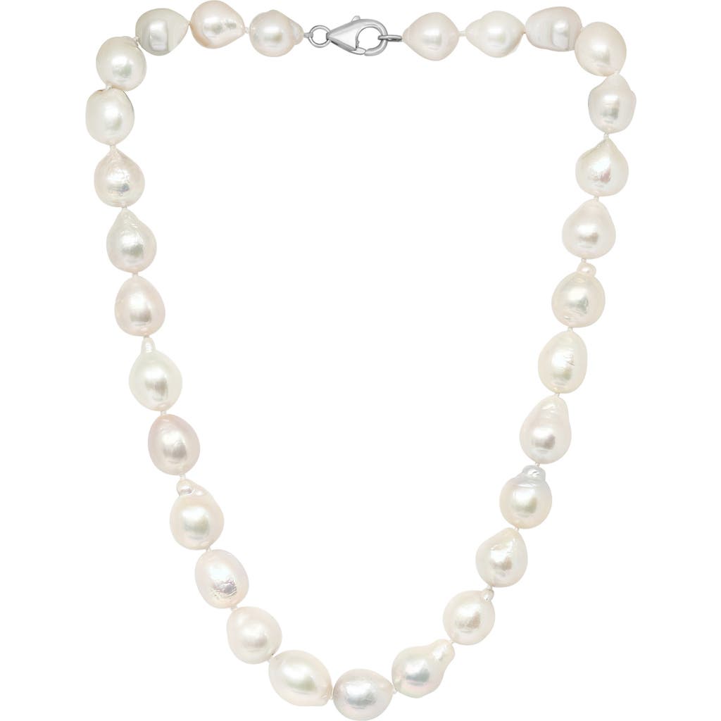 EFFY Freshwater Pearl Strand Necklace in White Gold at Nordstrom Rack, Size 18"