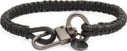 Caputo & Co. Zigzag Macrame Leather Bracelet