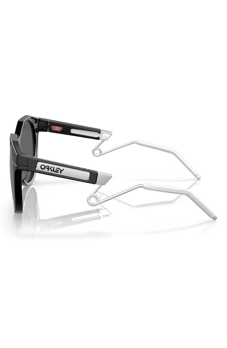 Oakley HSTN 52mm Prizm<sup>™</sup> Round Sunglasses, Alternate, color, Matte Black