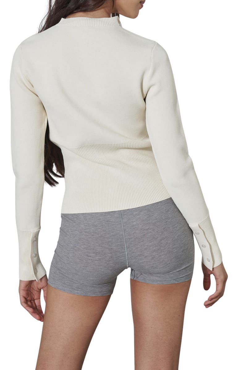 Find Me Now High Rib Waist Cardigan, Alternate, color, Off White