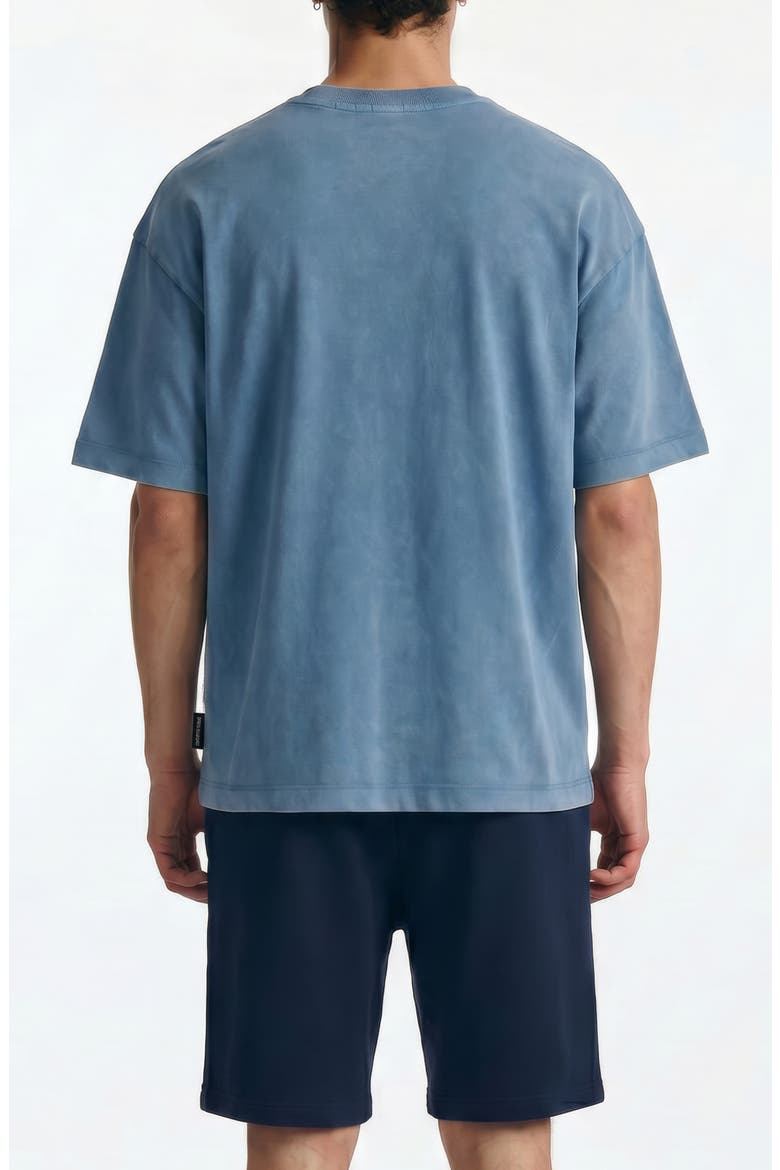 Brooklyn Oversized Cotton Graphic T-Shirt, Alternate, color, BLUE HAVEN