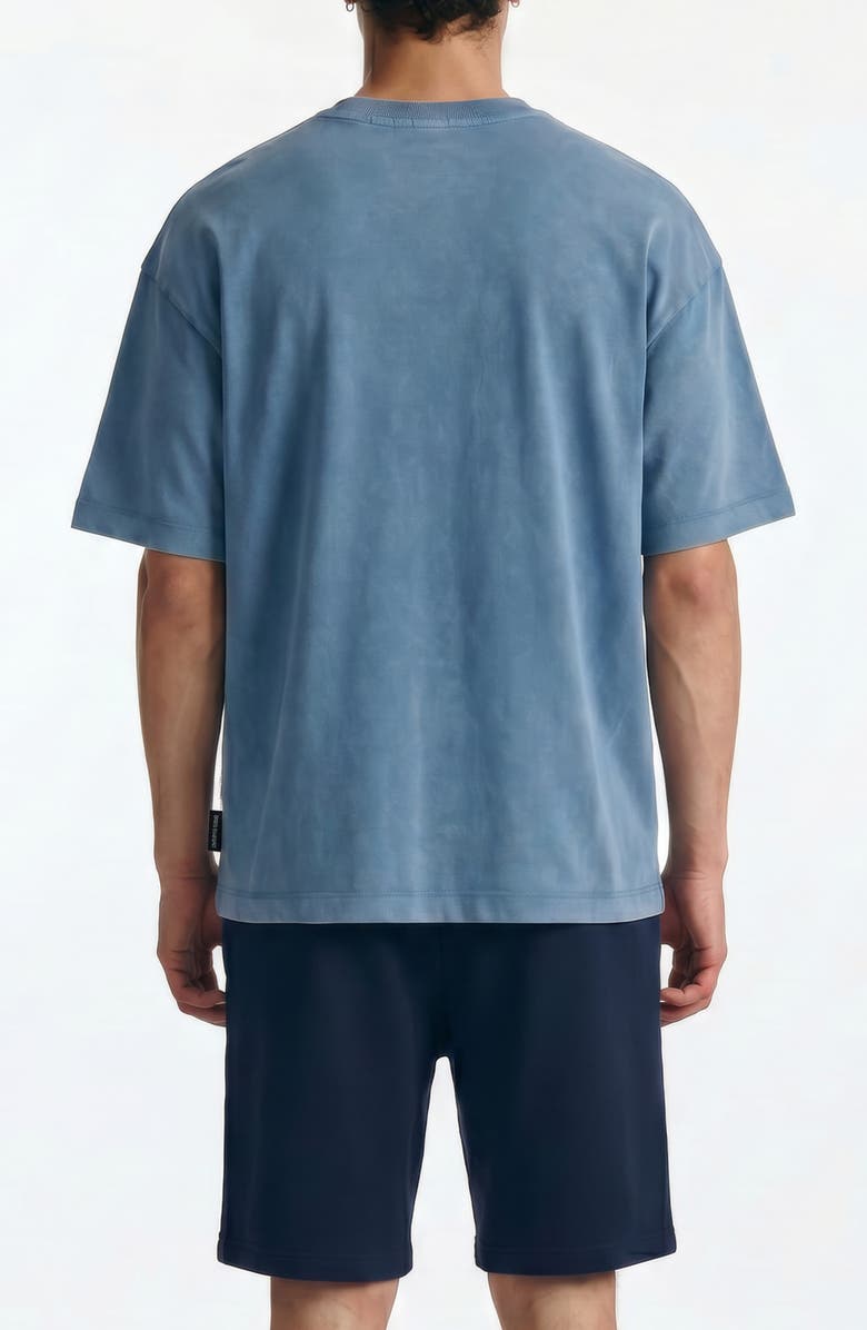 Brooklyn Industries Brooklyn Oversized Cotton Graphic T-Shirt, Alternate, color, Blue Haven