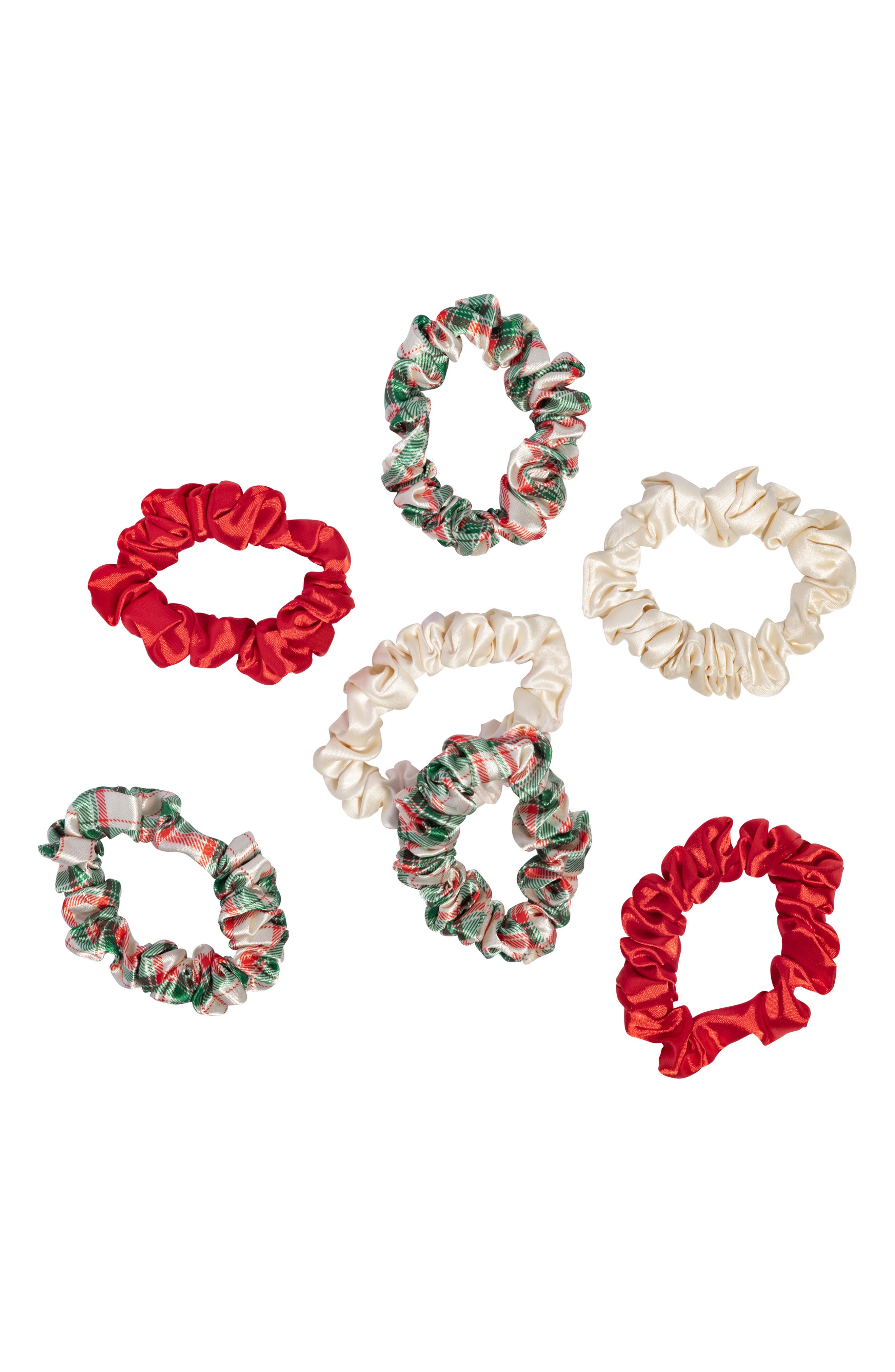 Kitsch Holiday Ruched Satin Scrunchies (Women) | Nordstromrack