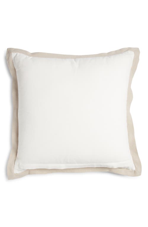 Nordstrom Ruffle Trim Accent Pillow In Grey Vapor