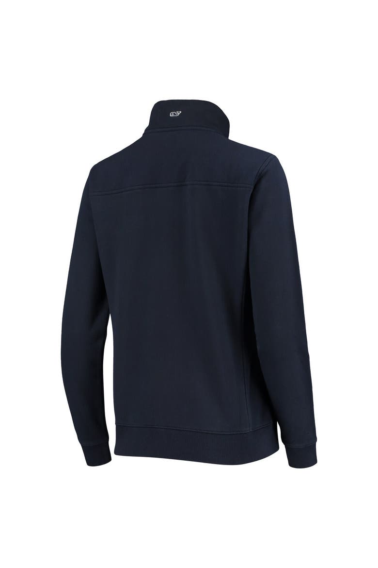 Women's Vineyard Vines Navy Milwaukee Brewers Shep Shirt Quarter-Zip Sweatshirt, Alternate, color, Navy
