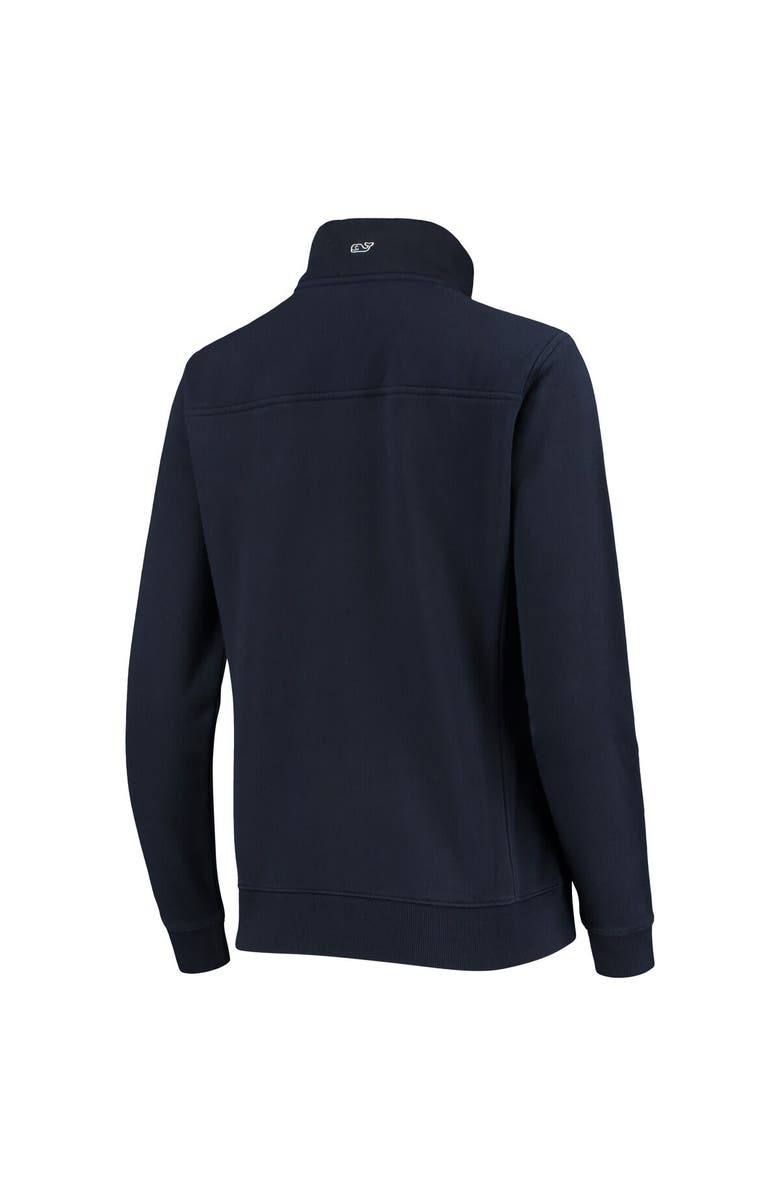 vineyard vines Women's Vineyard Vines Navy Milwaukee Brewers Shep Shirt Quarter-Zip Sweatshirt, Alternate, color, 