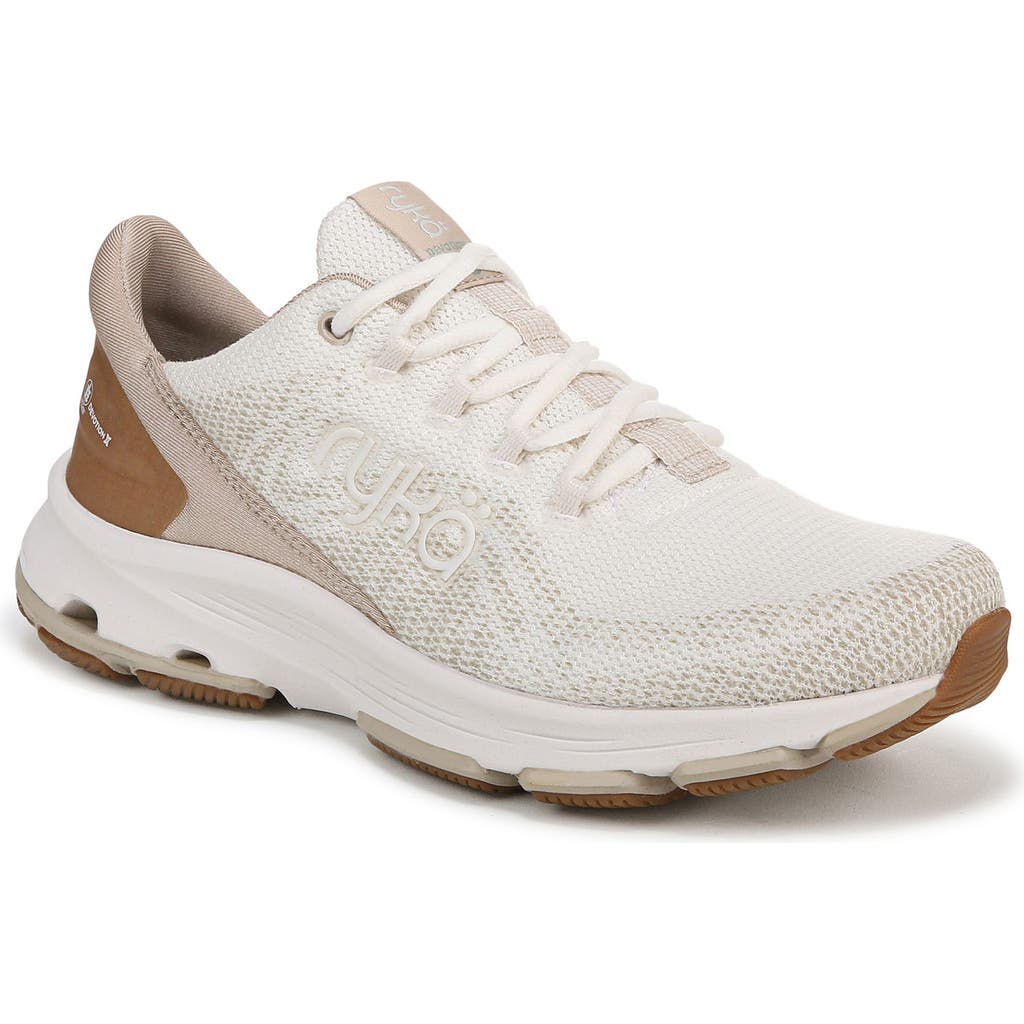 Ryka Women's Devotion X One Planet Lace Up Walking Sneakers In Gardenia White
