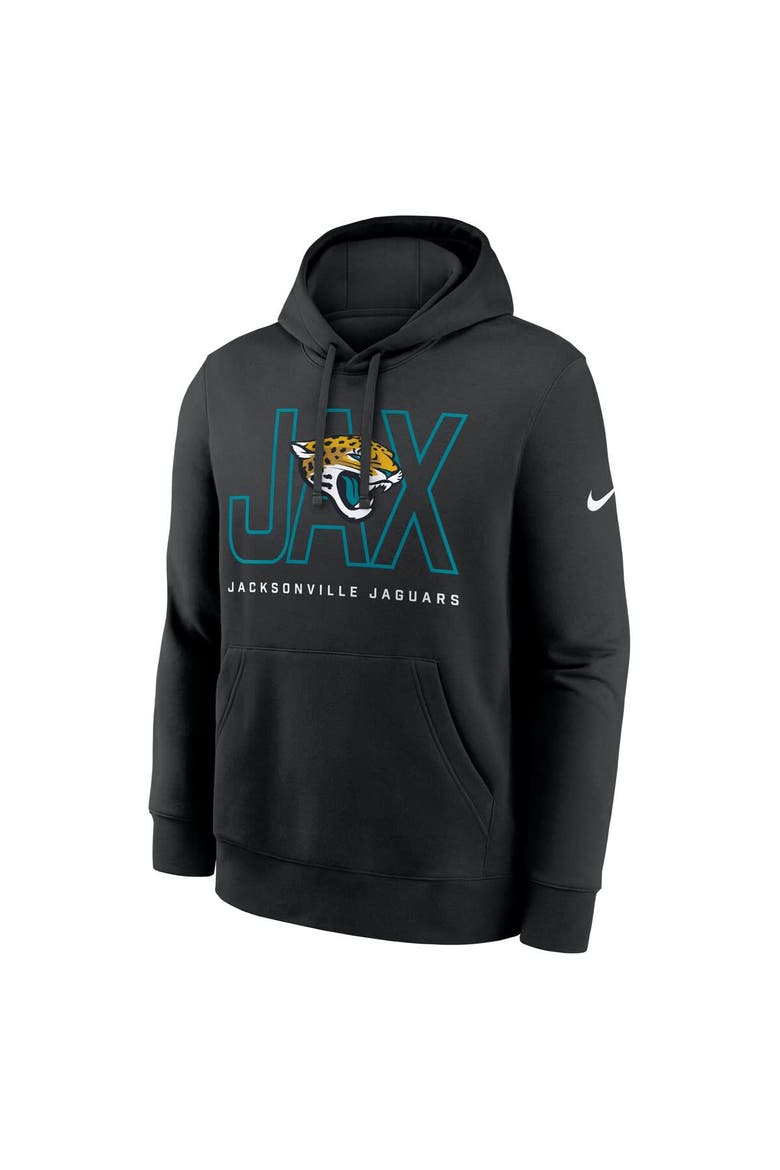 Men's Nike Black Jacksonville Jaguars Busted Play Club Fleece Pullover Hoodie, Alternate, color, Black
