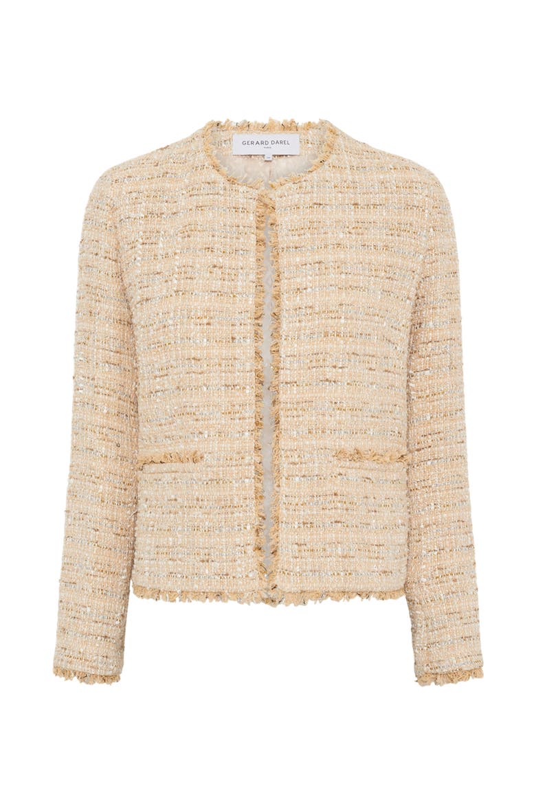 Talea Tweed Jacket, Alternate, color, Beige