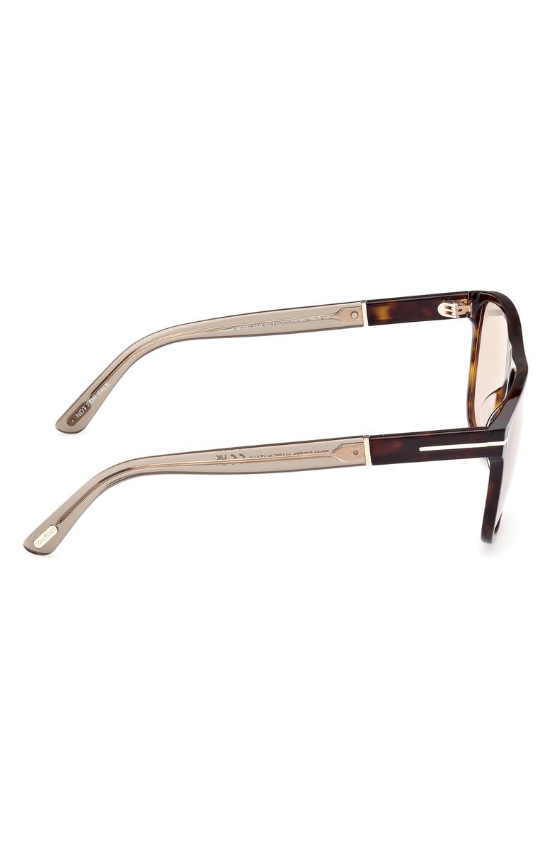 TOM FORD Frances 58mm Square Sunglasses, Alternate, color, Havana / Eco / Oyster