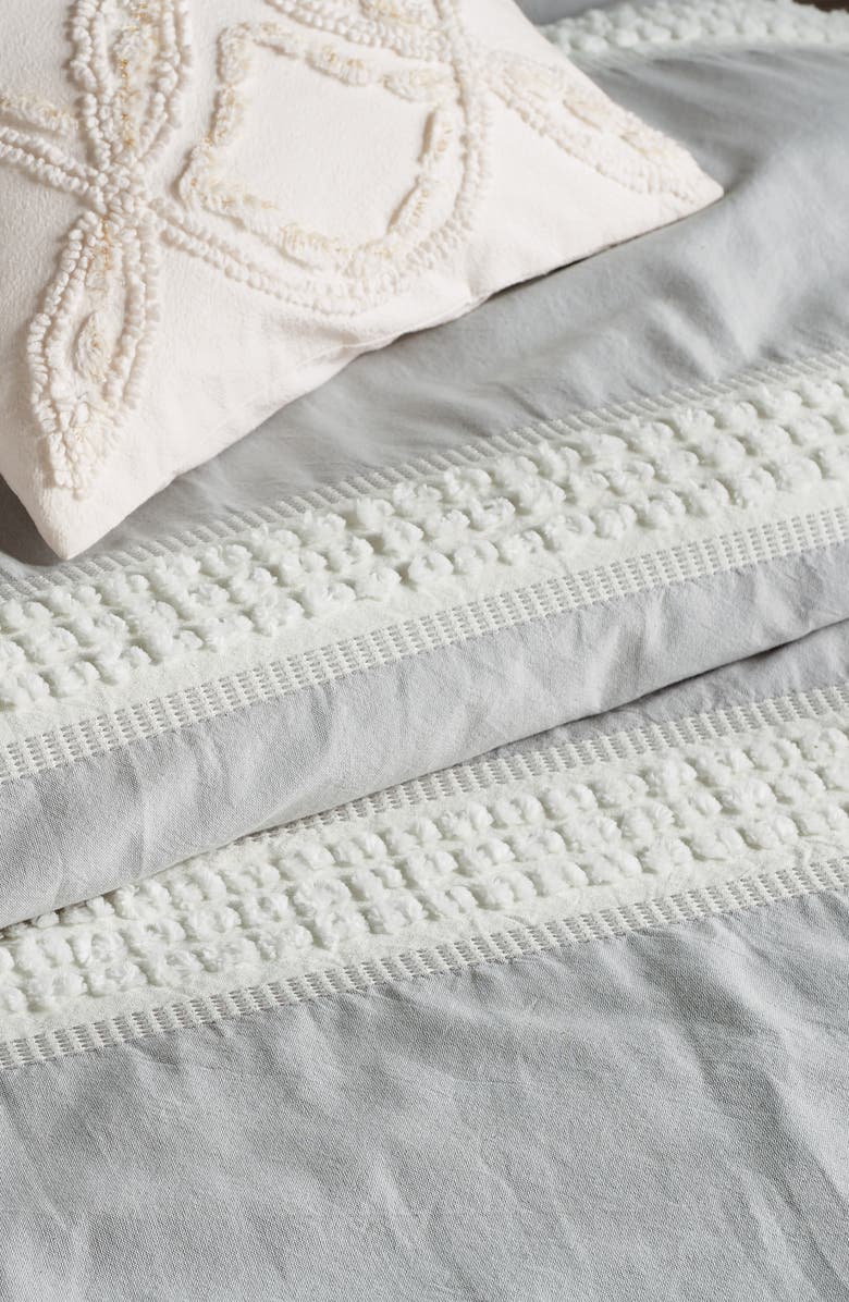 Peri Home Tufted Dot Stripe Cotton Comforter & Sham Set, Alternate, color, 