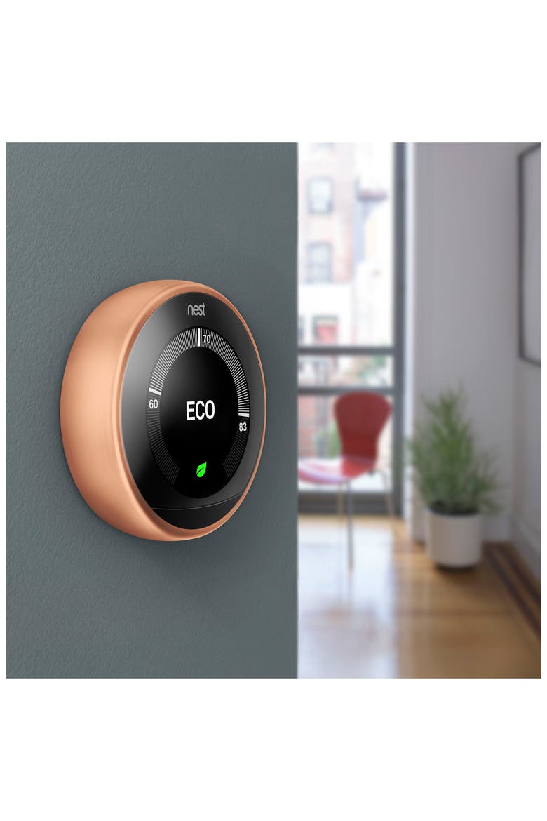 Learning Thermostat, Alternate, color, COPPER