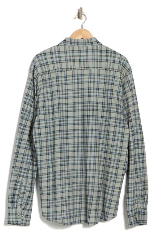 Coastaoro Plaid Button-up Shirt In Cement