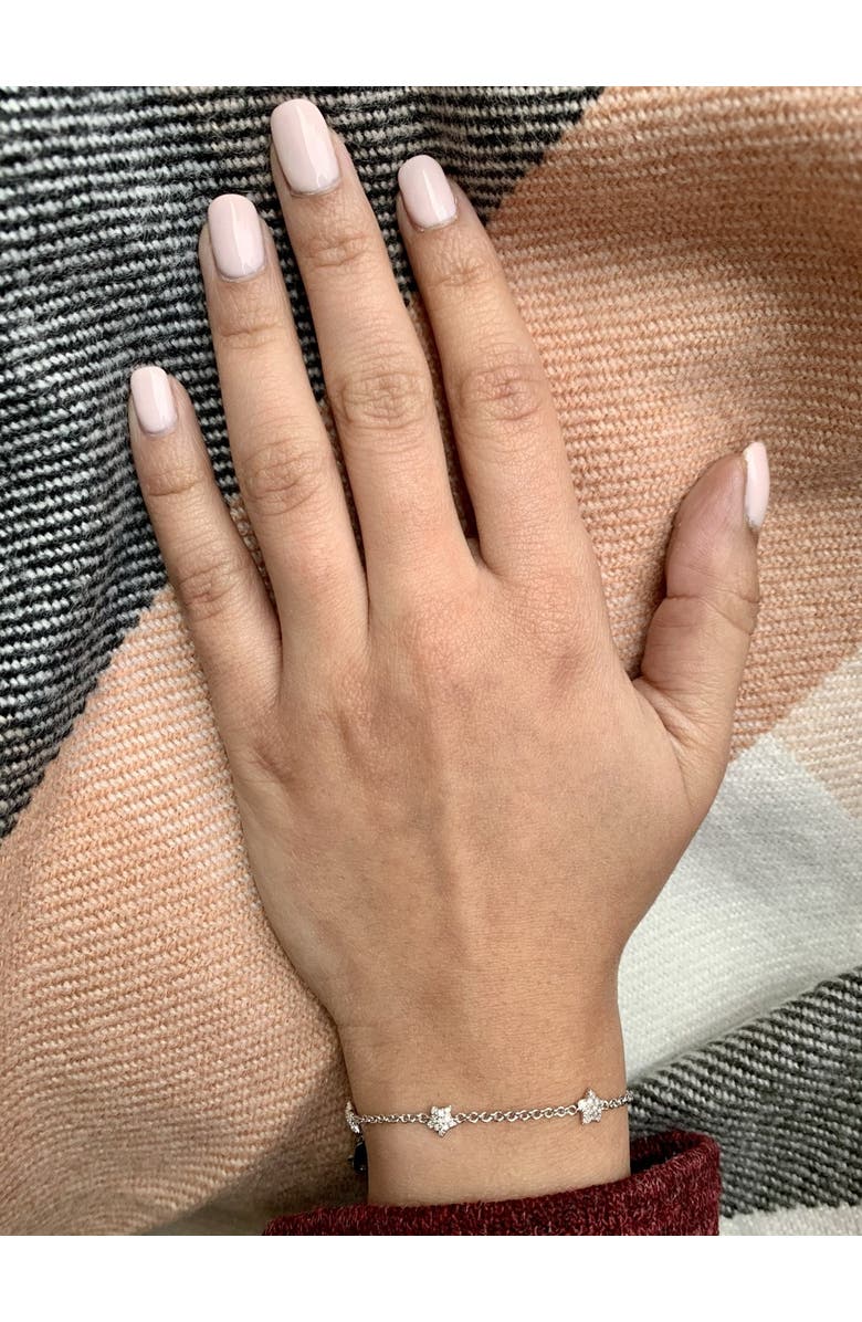 LuvMyJewelry Starkissed Sterling Silver Diamond Bracelet, Alternate, color, 