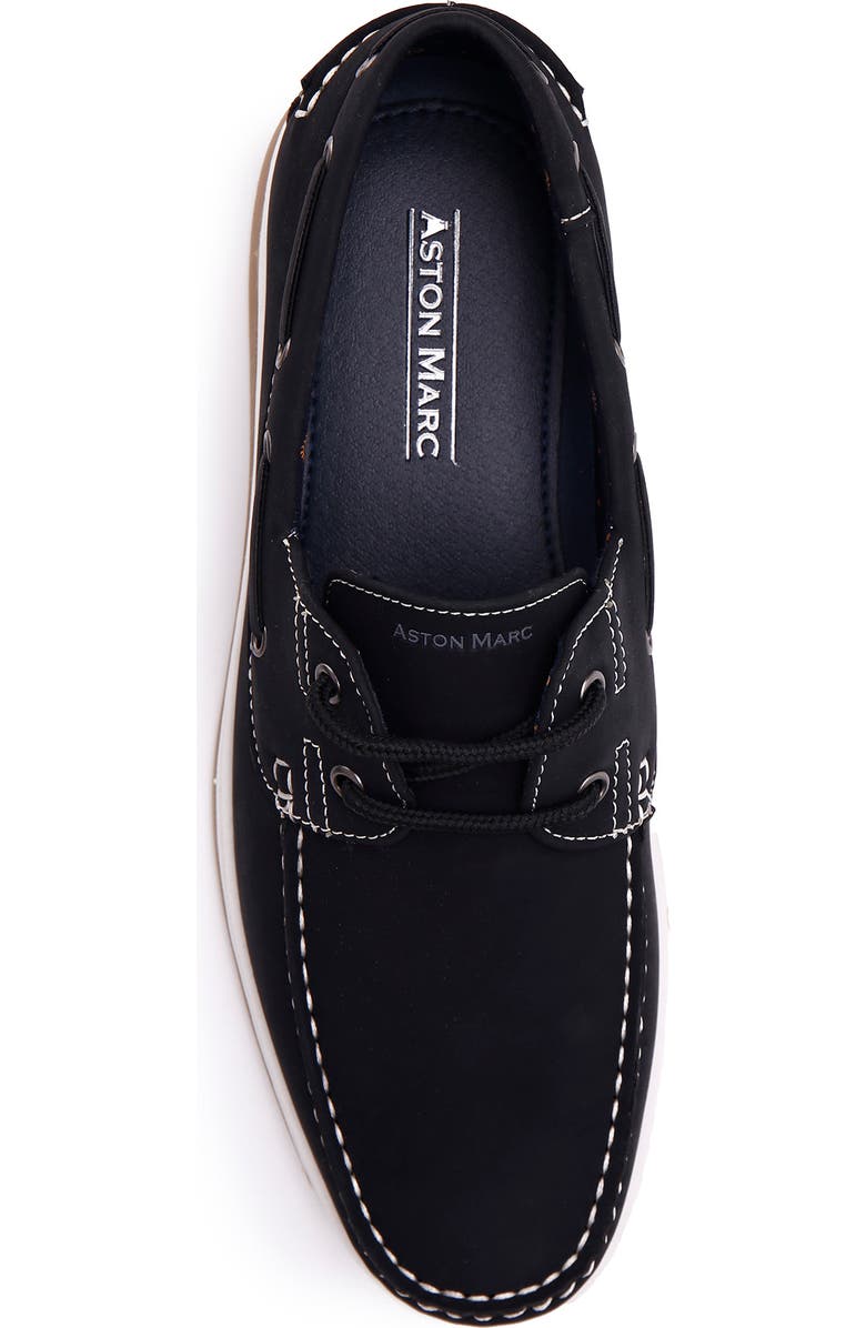 ASTON MARC Classic Boat Shoe, Alternate, color, Black