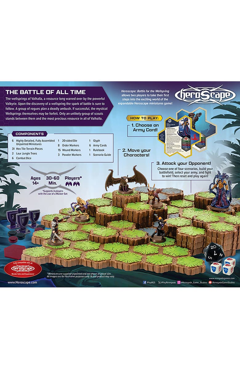 Renegade Game Studios Heroscape Battle Wellspring Battle Box, Alternate, color, Multicolored