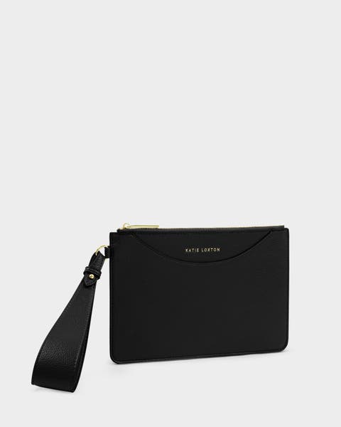 Alba Wristlet Pouch in Black