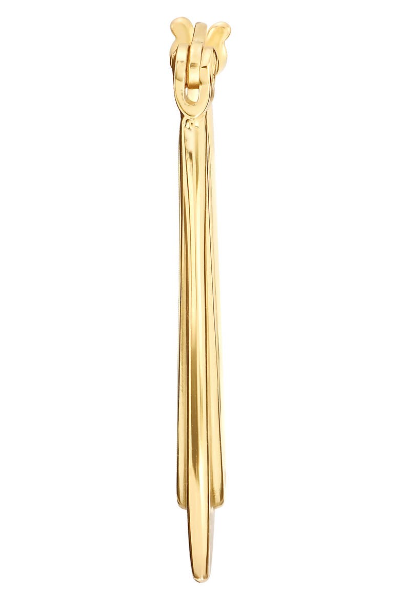 Long Textured Hoop Earrings, Alternate, color, GOLD