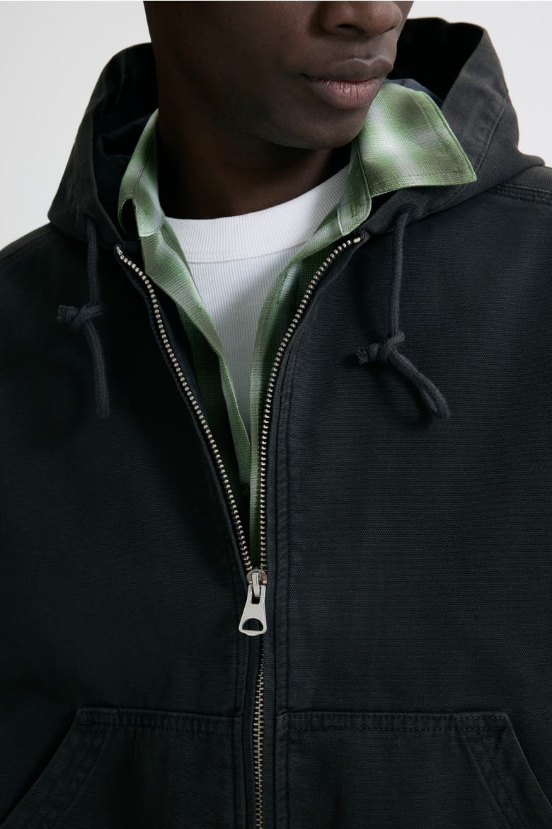 Hooded Workwear Jacket, Alternate, color, Dark gray