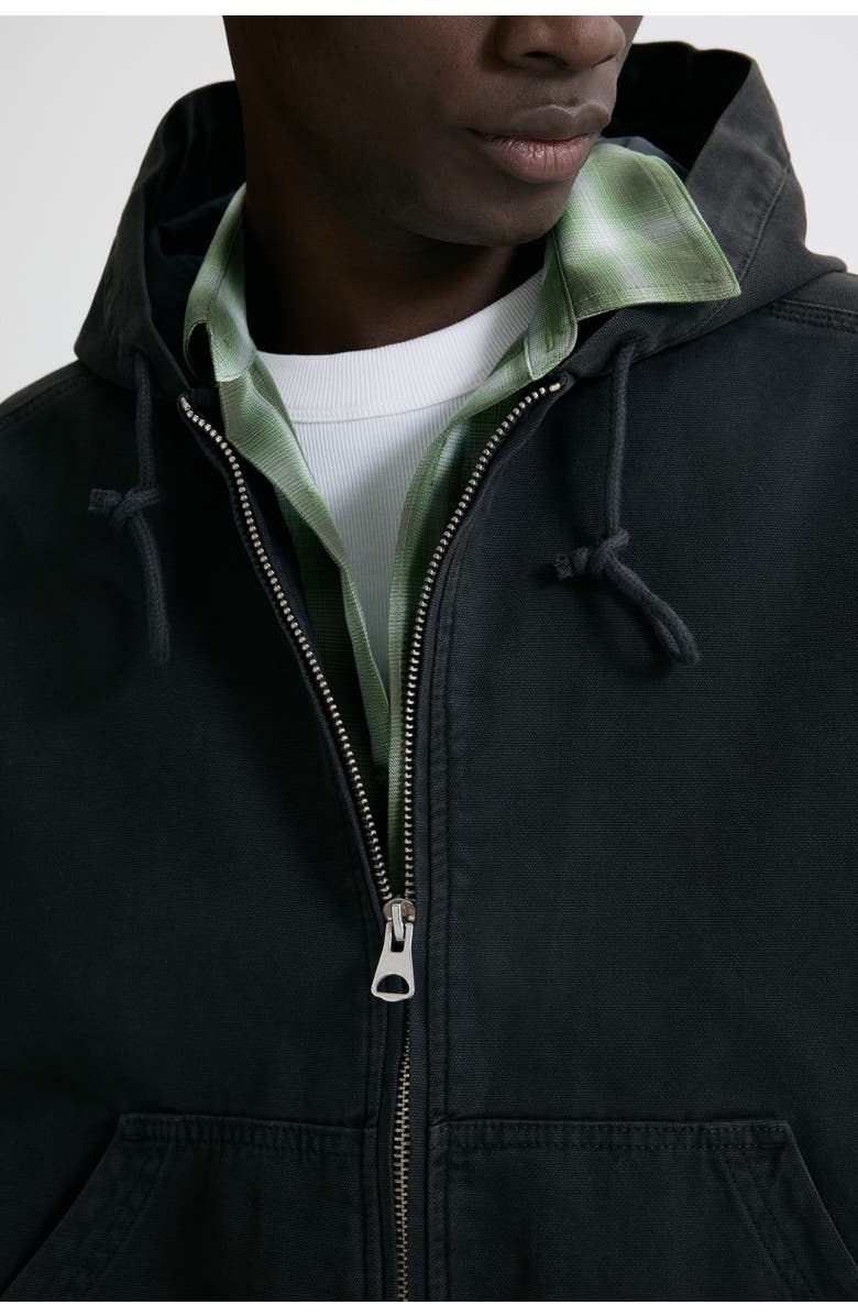 H&M Hooded Workwear Jacket, Alternate, color, Dark Gray