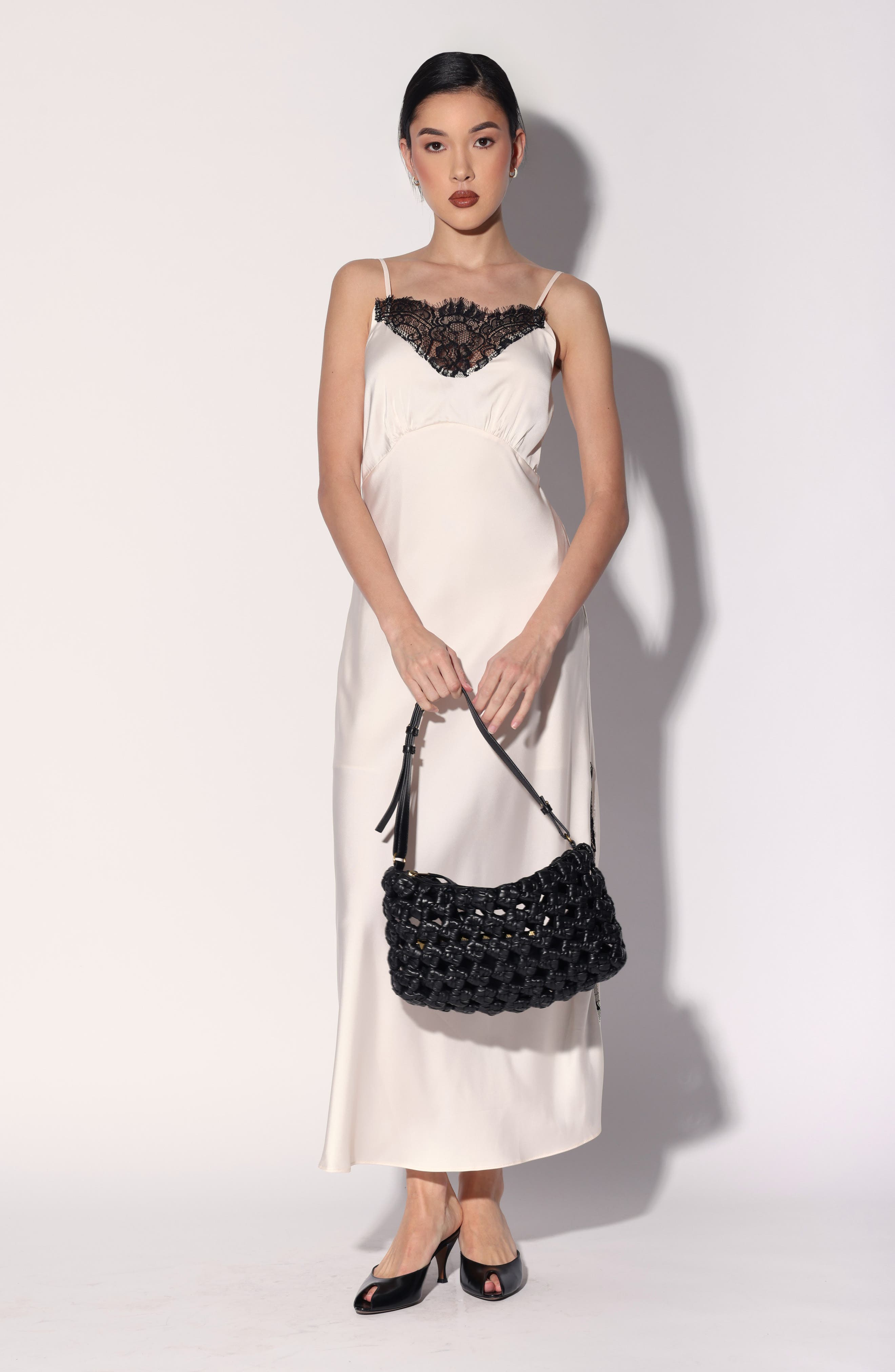 Ash Leather Convertible Clutch, Alternate, color, BLACK
